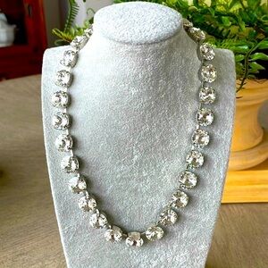 Cathie Nilson Clear Rivoli Crystal Necklace